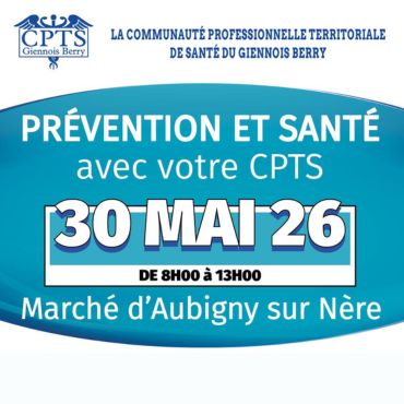 Prévention santé à Aubigny sur Nère 30 Mai 2026